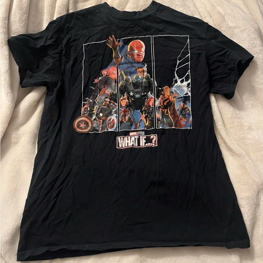 Marvel What If Black Graphic Tee